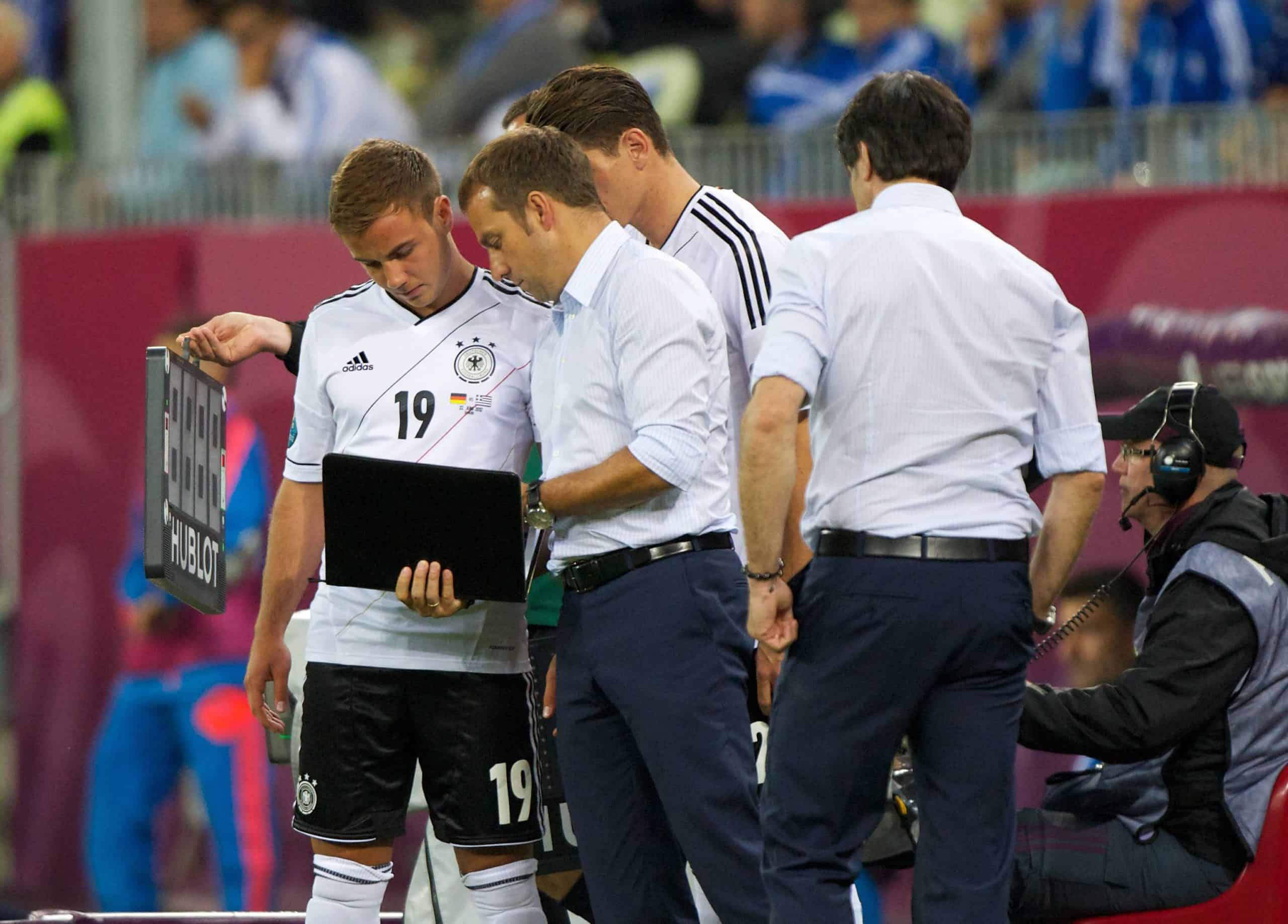 Hansi Flick und Mario Götze
