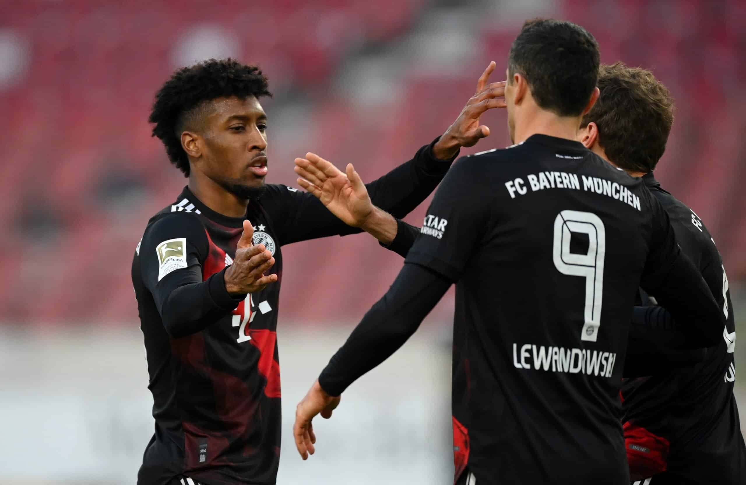 Kingsley Coman und Robert Lewandowski