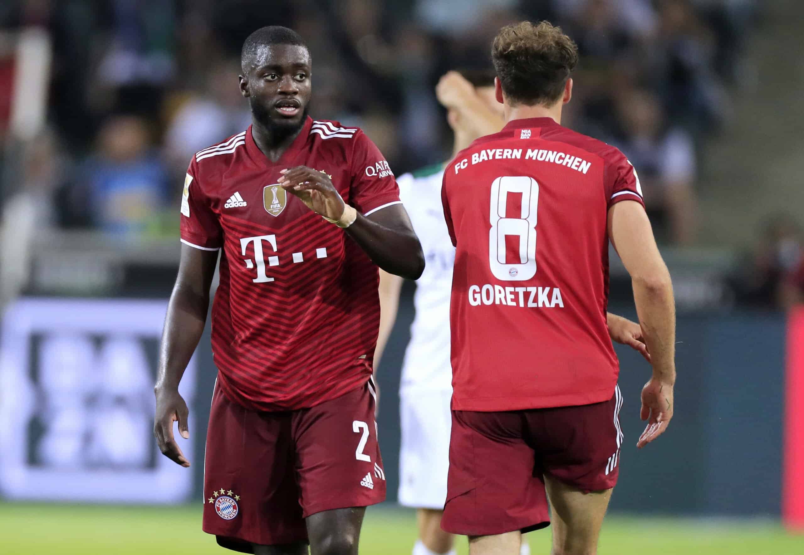 Dayot Upamecano und Leon Goretzka