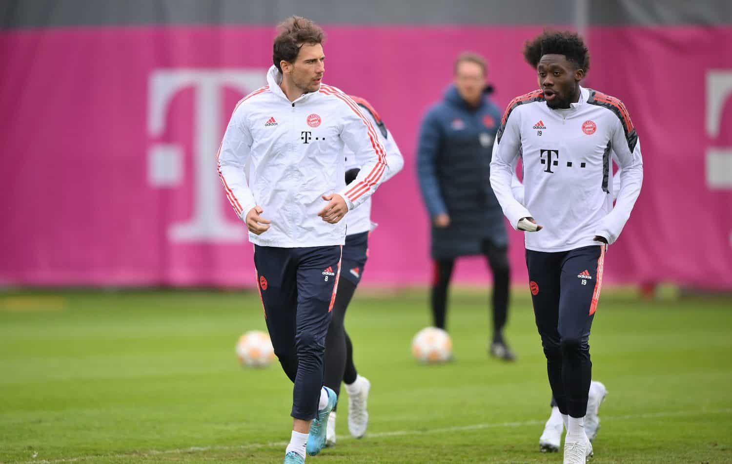Leon Goretzka und Alphonso Davies