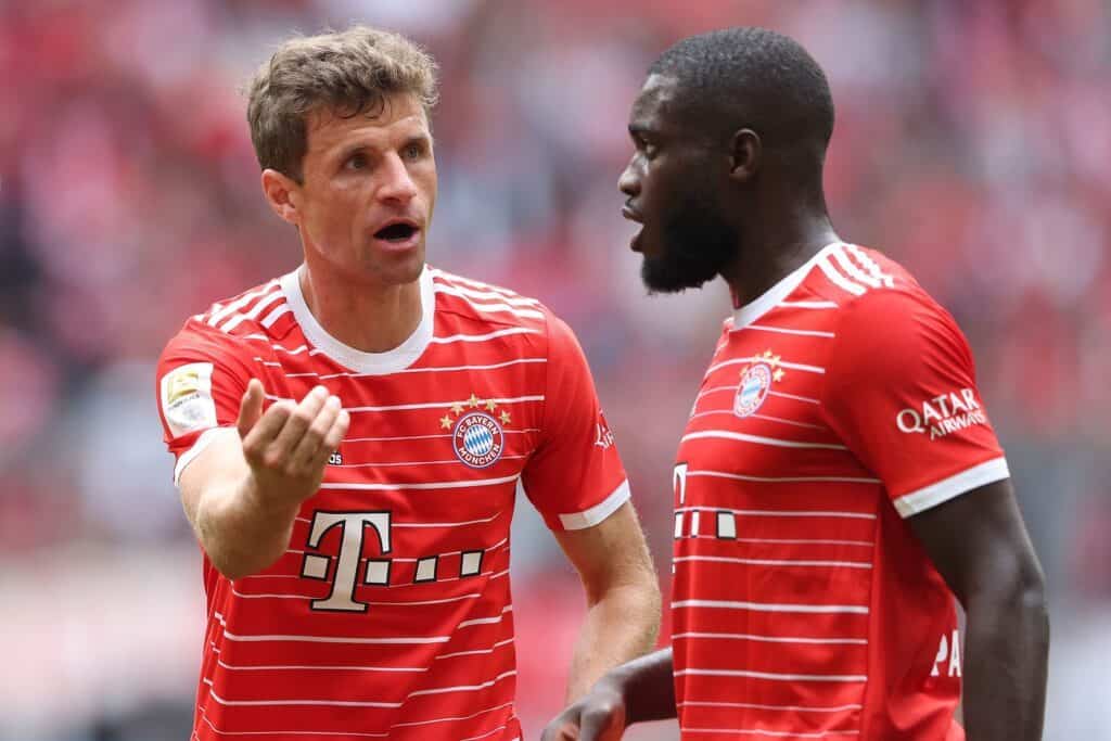 Thomas Müller und Dayot Upamecano