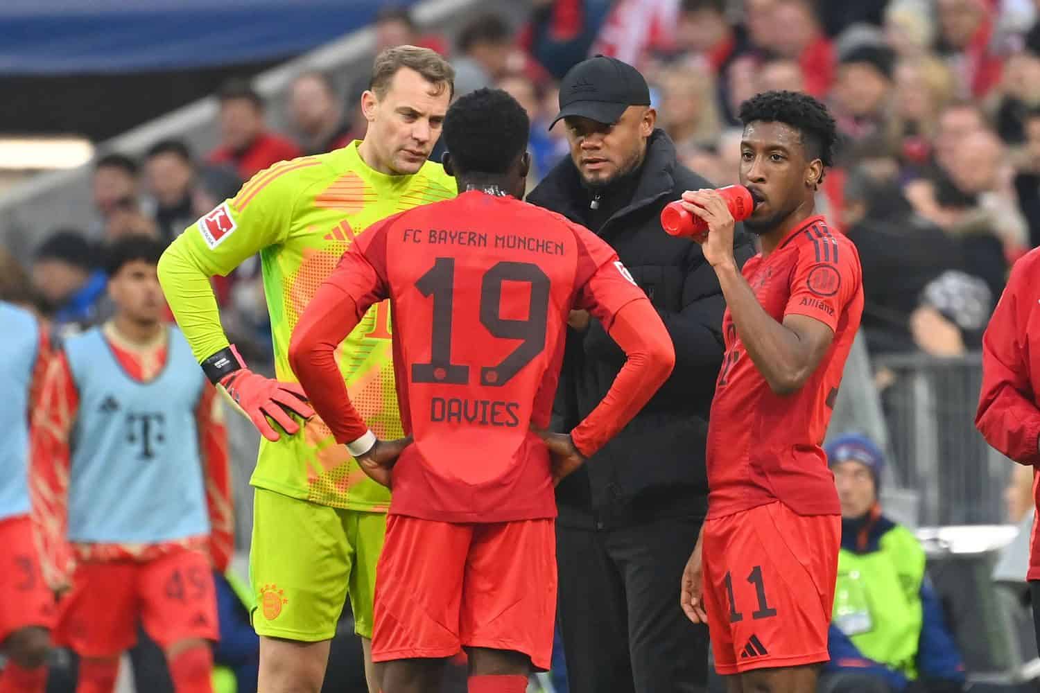 Manuel Neuer, Alphonso Davies, Kingsley Coman