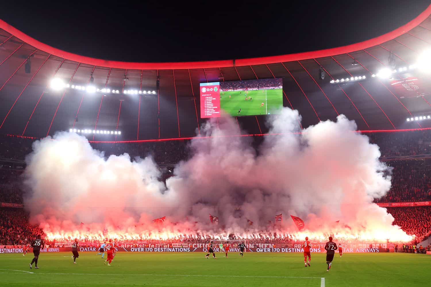 Bayern-Fans Pyroshow